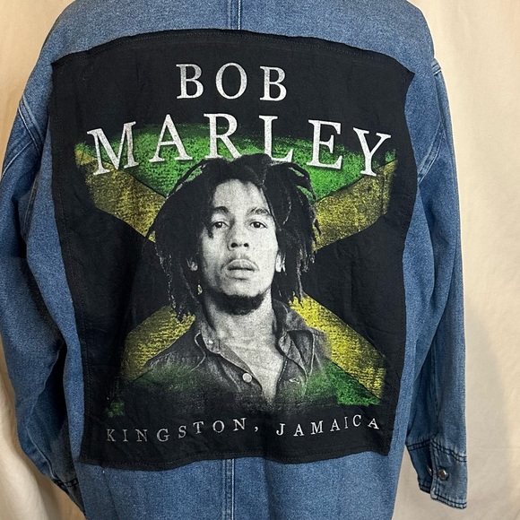 BOB MARLEY DENIM JACKET - Picture 6 of 9